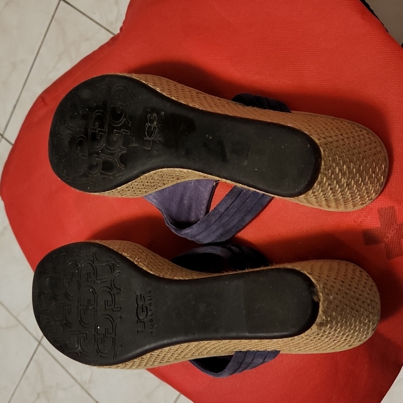 UGG Purple Suede Sandal - Picture 2 of 4
